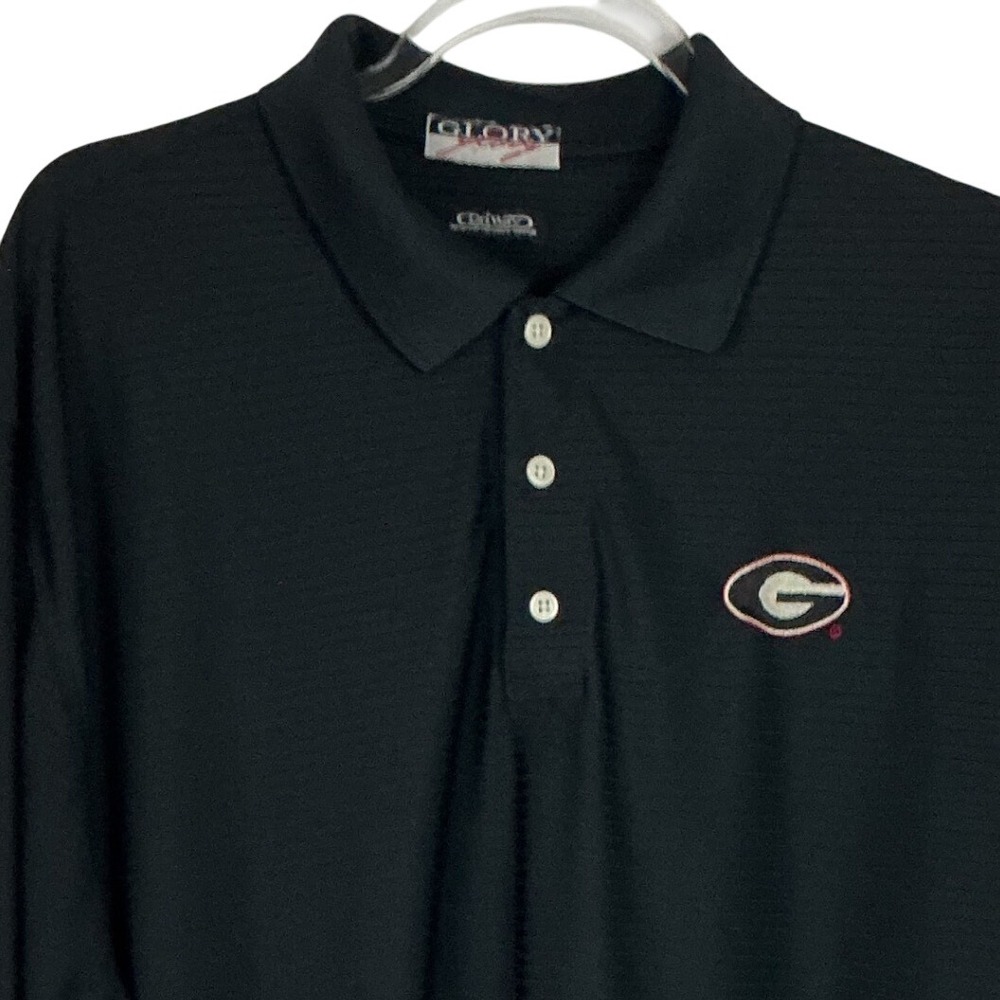 Georgia Bulldogs Black UGA X Large Long  Sleeve Dri Wicking Texture G Logo